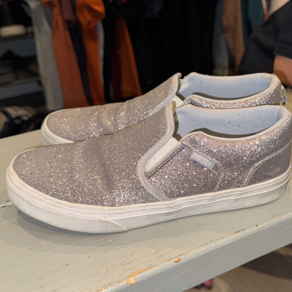 Vans Slip-On Shoes sparkle glitter